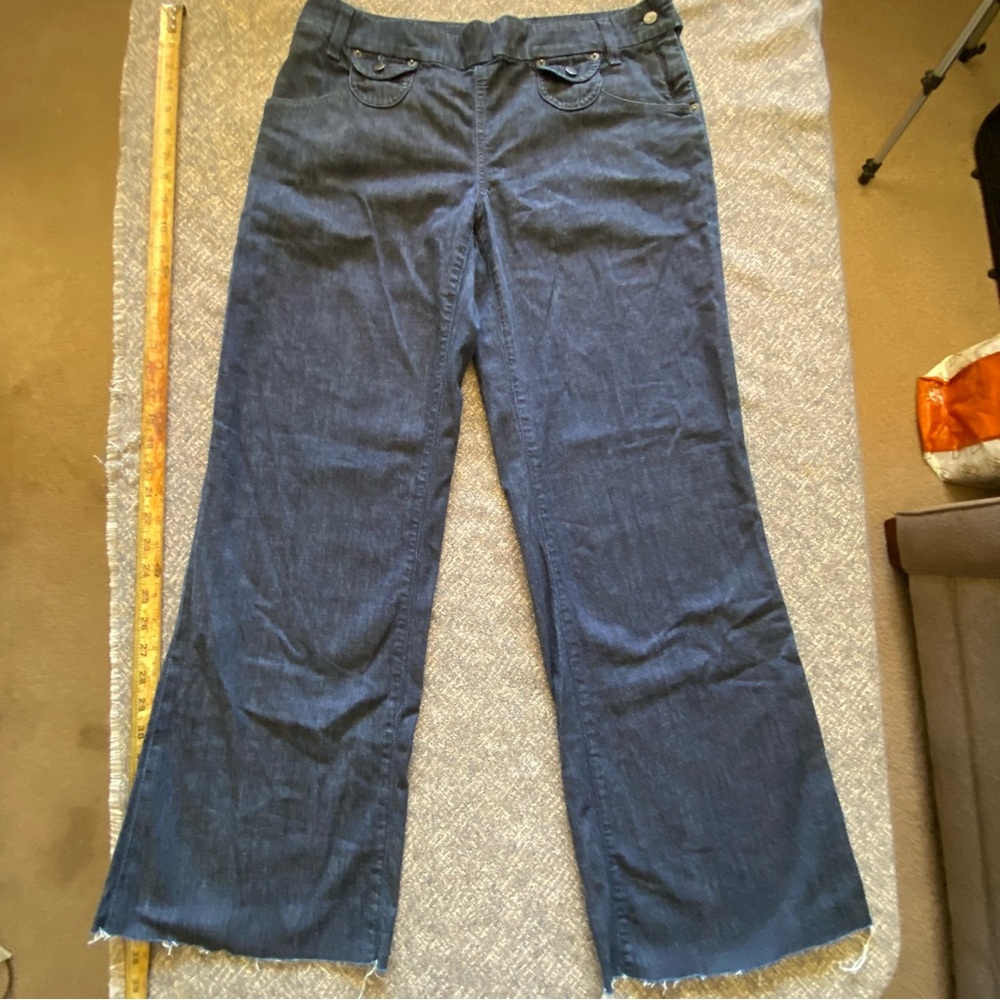 Citizens of Humanity Birkin Jeans Low Rise Wide Leg Denim Medium Wash size 32 14